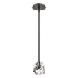 Hubbardton Forge 2023 Oil Rubbed Bronze Crystal Multi Gatsby 1-Light Mini Pendant