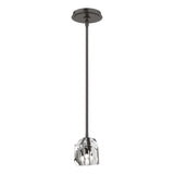 Hubbardton Forge 2023 Oil Rubbed Bronze Crystal Multi Gatsby 1-Light Mini Pendant