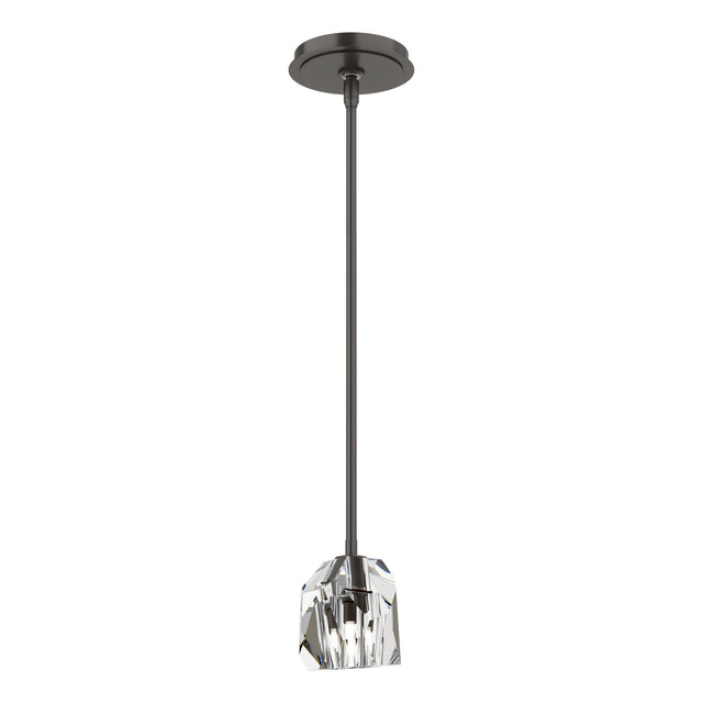 Hubbardton Forge 2023 Oil Rubbed Bronze Crystal Multi Gatsby 1-Light Mini Pendant