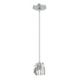 Hubbardton Forge 2023 Vintage Platinum Crystal Multi Gatsby 1-Light Mini Pendant