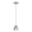 Hubbardton Forge 2023 Vintage Platinum Crystal Multi Gatsby 1-Light Mini Pendant