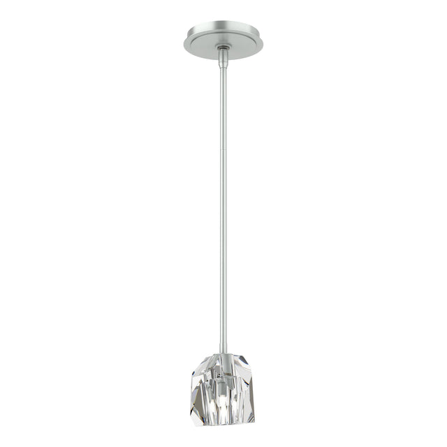 Hubbardton Forge 2023 Vintage Platinum Crystal Multi Gatsby 1-Light Mini Pendant