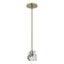 Hubbardton Forge 2023 Soft Gold Crystal Multi Gatsby 1-Light Mini Pendant
