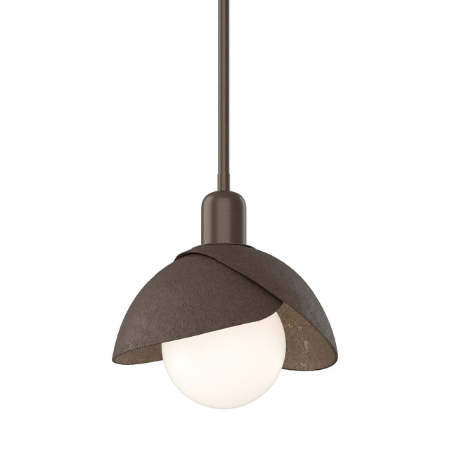 Hubbardton Forge 2023 Bronze Bronze Multi Brooklyn Double Shade Mini Pendant