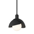 Hubbardton Forge 2023 Black Black Multi Brooklyn Double Shade Mini Pendant