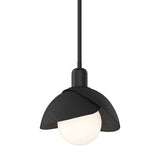 Hubbardton Forge 2023 Black Black Multi Brooklyn Double Shade Mini Pendant