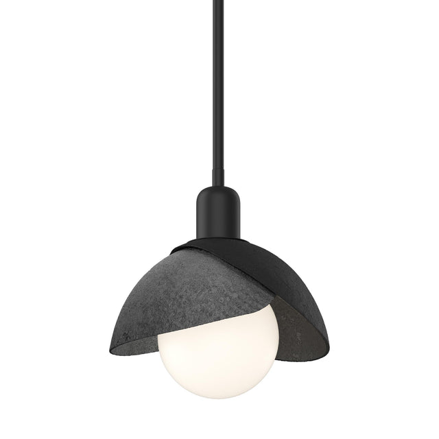Hubbardton Forge 2023 Black Ink Multi Brooklyn Double Shade Mini Pendant