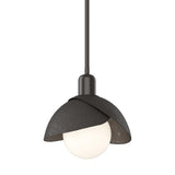 Hubbardton Forge 2023 Oil Rubbed Bronze Oil Rubbed Bronze Multi Brooklyn Double Shade Mini Pendant