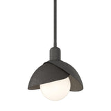 Hubbardton Forge 2023 Natural Iron Oil Rubbed Bronze Multi Brooklyn Double Shade Mini Pendant