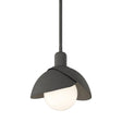 Hubbardton Forge 2023 Natural Iron Natural Iron Multi Brooklyn Double Shade Mini Pendant