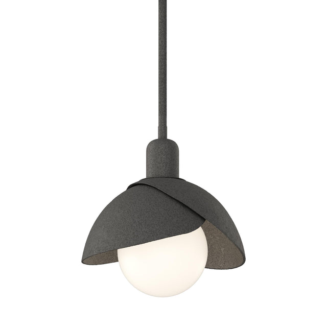 Hubbardton Forge 2023 Natural Iron Natural Iron Multi Brooklyn Double Shade Mini Pendant