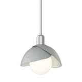Hubbardton Forge 2023 Vintage Platinum Vintage Platinum Multi Brooklyn Double Shade Mini Pendant