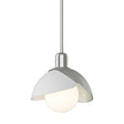 Hubbardton Forge 2023 Sterling White Multi Brooklyn Double Shade Mini Pendant