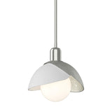 Hubbardton Forge 2023 Sterling White Multi Brooklyn Double Shade Mini Pendant