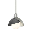 Hubbardton Forge 2023 Sterling Ink Multi Brooklyn Double Shade Mini Pendant