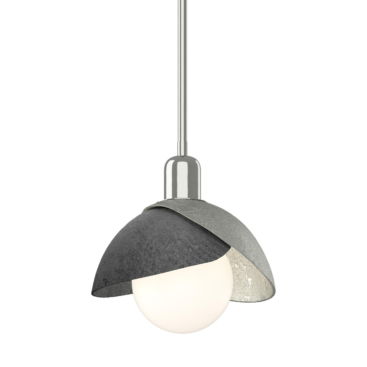 Hubbardton Forge 2023 Sterling Ink Multi Brooklyn Double Shade Mini Pendant