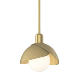 Hubbardton Forge 2023 Modern Brass Modern Brass Multi Brooklyn Double Shade Mini Pendant