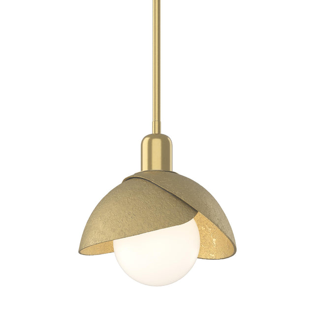 Hubbardton Forge 2023 Modern Brass Modern Brass Multi Brooklyn Double Shade Mini Pendant