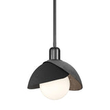 Hubbardton Forge 2023 Ink Black Multi Brooklyn Double Shade Mini Pendant