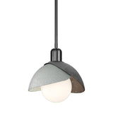 Hubbardton Forge 2023 Ink Vintage Platinum Multi Brooklyn Double Shade Mini Pendant