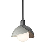 Hubbardton Forge 2023 Ink Sterling Multi Brooklyn Double Shade Mini Pendant