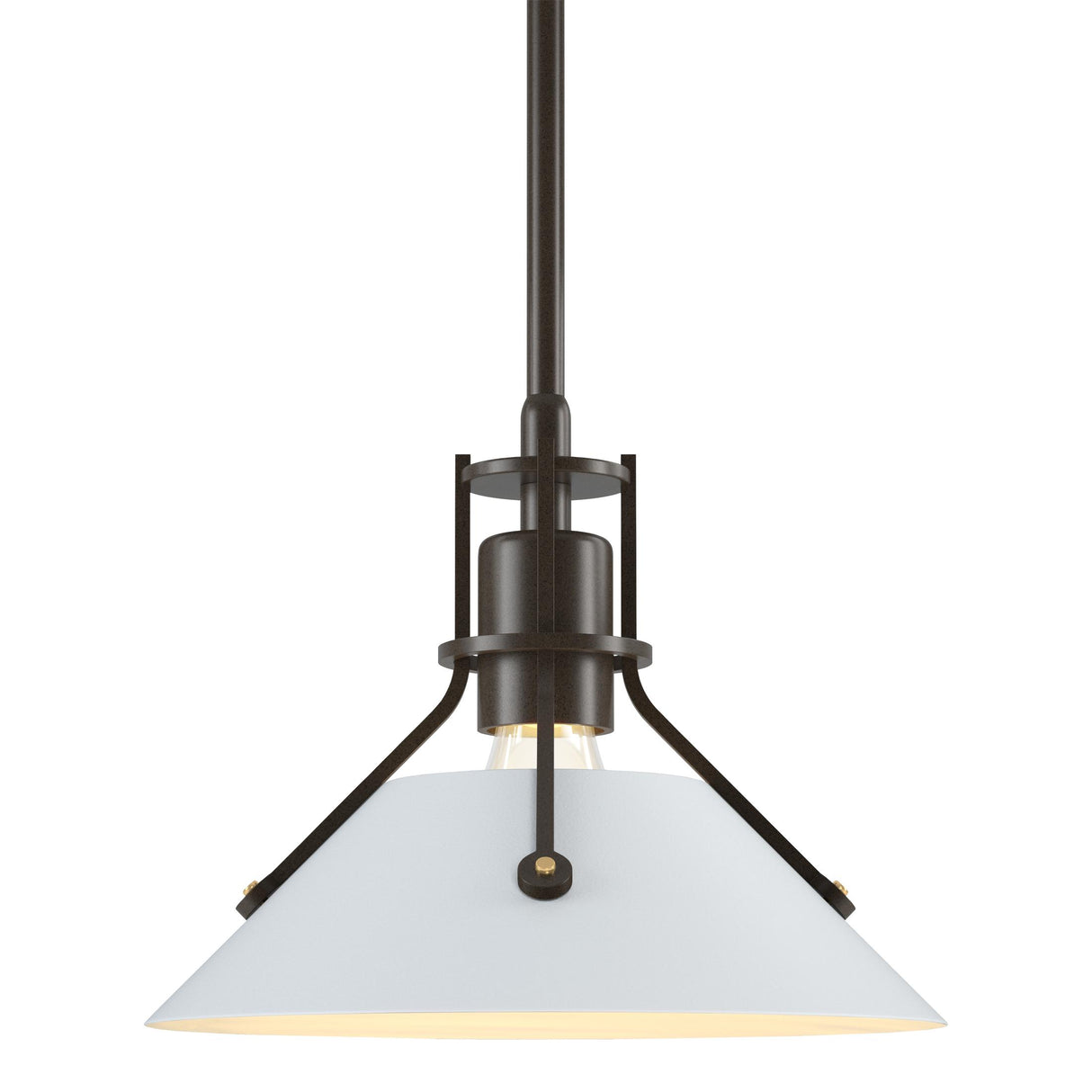 Hubbardton Forge 2015 Bronze White Multi Henry Mini Pendant