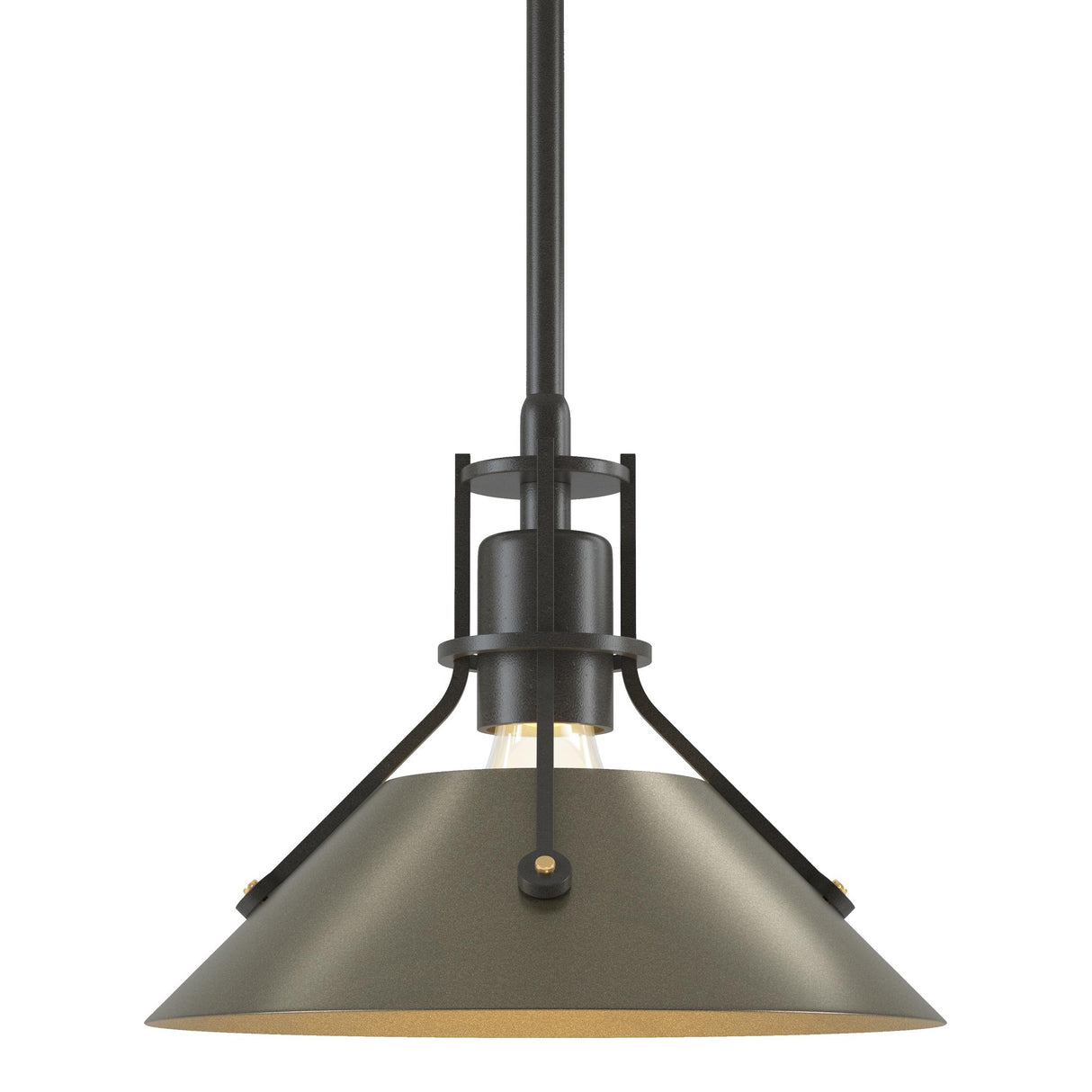 Hubbardton Forge 2015 Dark Smoke Soft Gold Multi Henry Mini Pendant