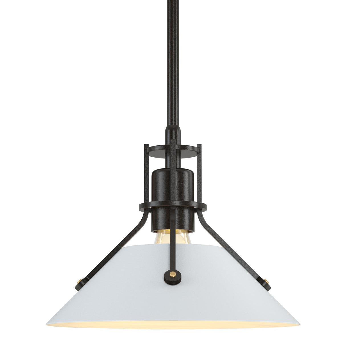 Hubbardton Forge 2015 Oil Rubbed Bronze White Multi Henry Mini Pendant