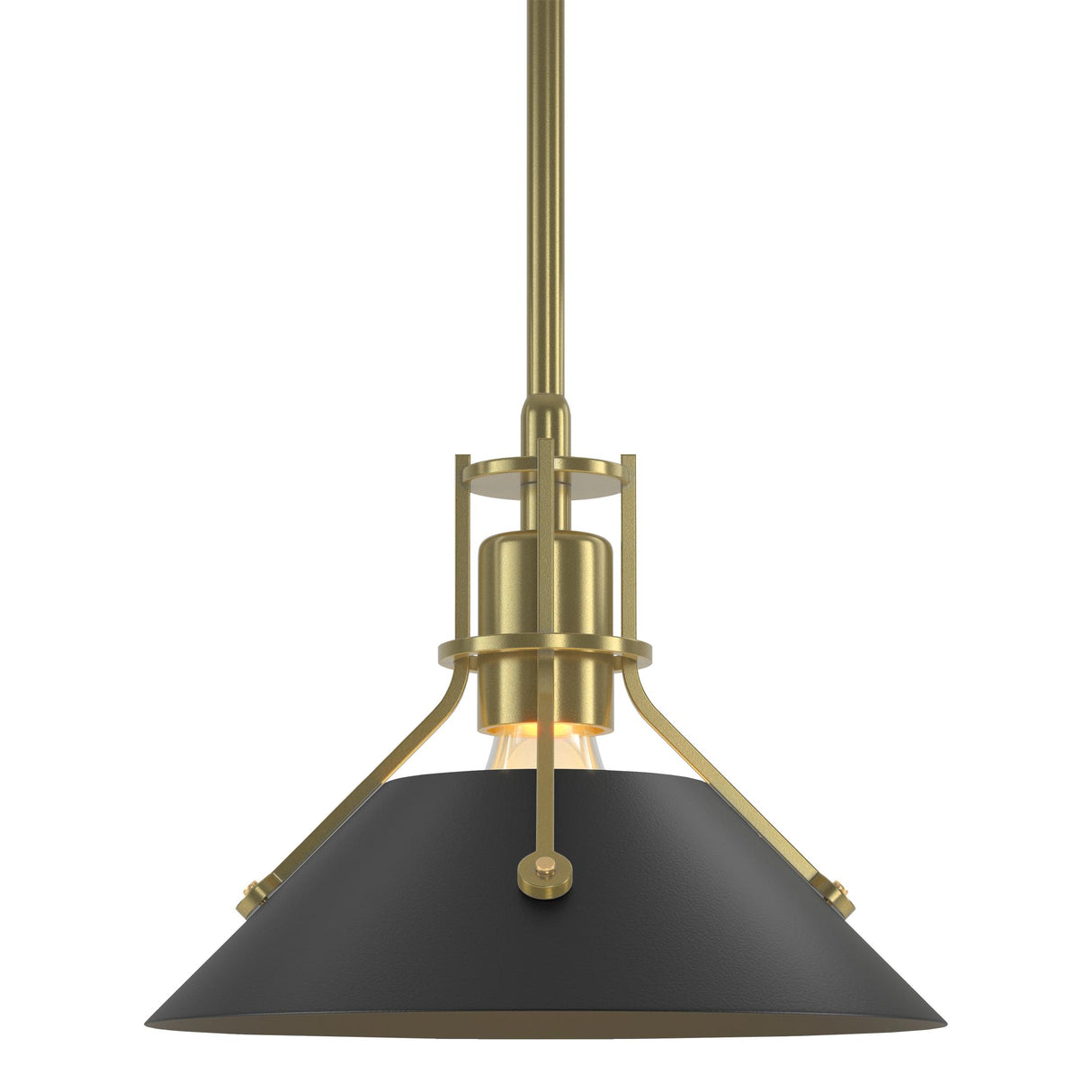Hubbardton Forge 2015 Modern Brass Black Multi Henry Mini Pendant