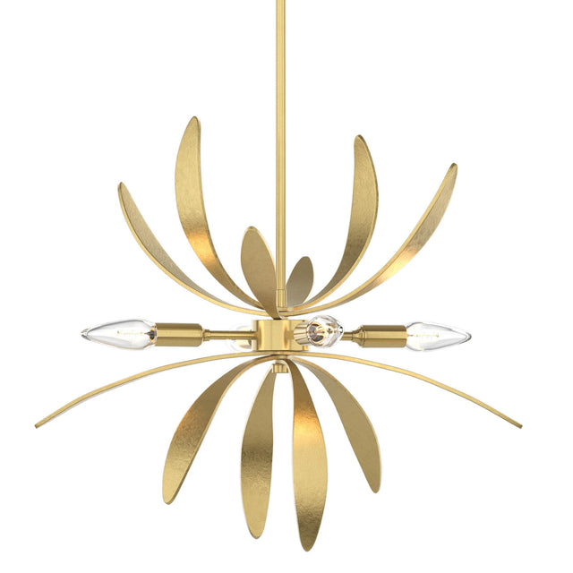 Hubbardton Forge 2020 Modern Brass Multi Dahlia Mini Pendant