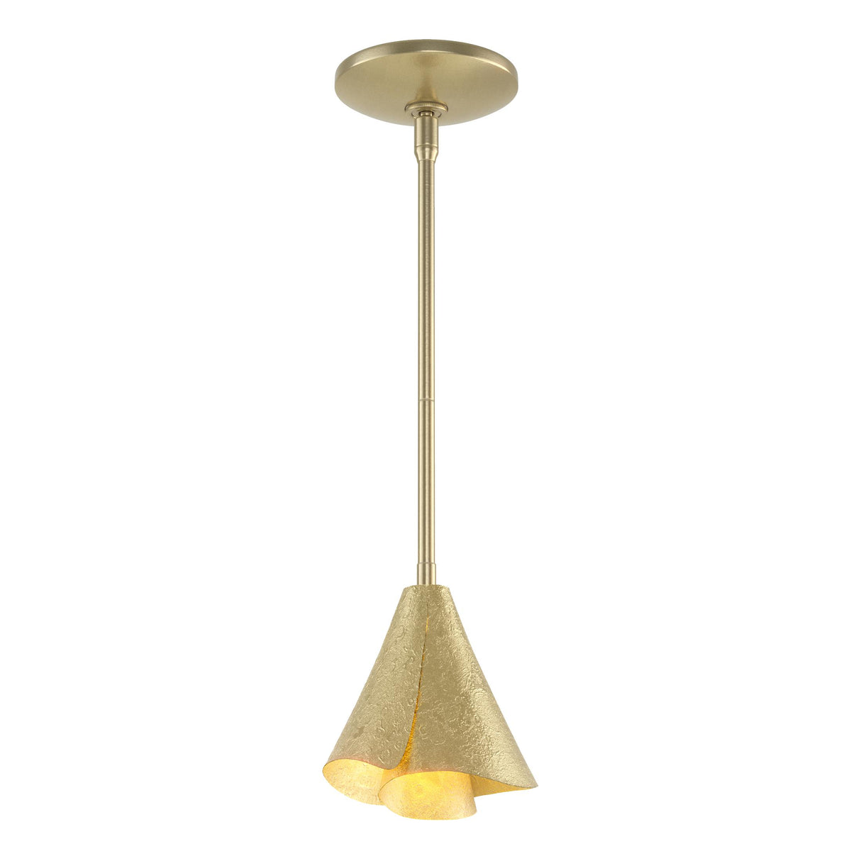 Hubbardton Forge 2011 Modern Brass Multi Mobius Steel Shade Mini Pendant