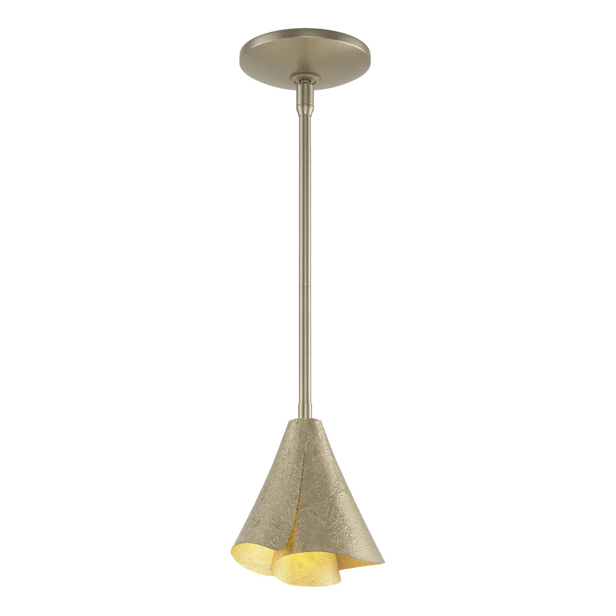 Hubbardton Forge 2011 Soft Gold Multi Mobius Steel Shade Mini Pendant