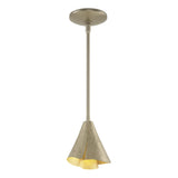 Hubbardton Forge 2011 Soft Gold Multi Mobius Steel Shade Mini Pendant