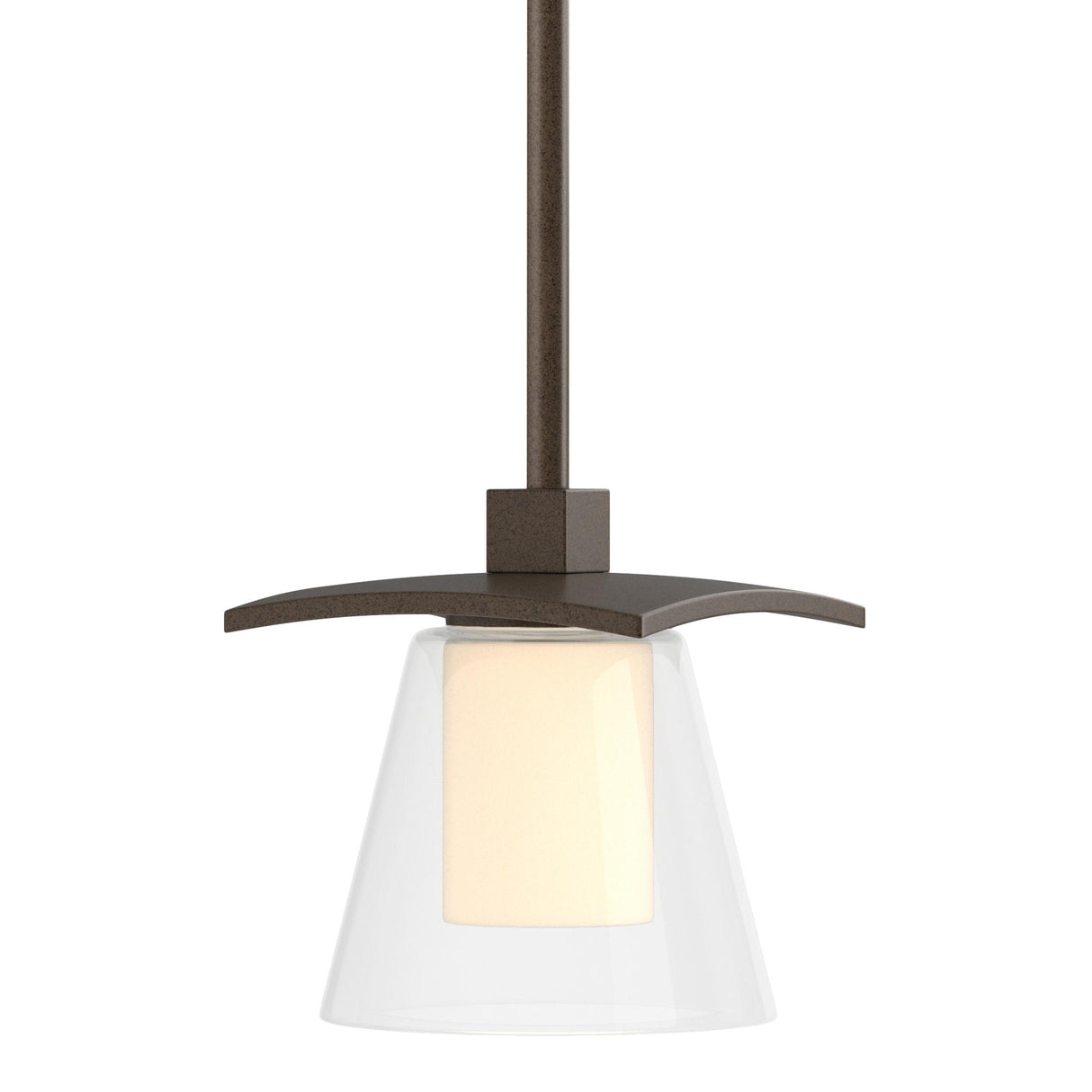 Hubbardton Forge 2010 Bronze Clear Glass with Opal Diffuser (ZU) Multi Wren Mini Pendant