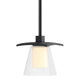 Hubbardton Forge 2010 Black Clear Glass with Opal Diffuser (ZU) Multi Wren Mini Pendant