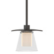 Hubbardton Forge 2010 Oil Rubbed Bronze Clear Glass with Opal Diffuser (ZU) Multi Wren Mini Pendant