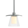 Hubbardton Forge 2010 Vintage Platinum Clear Glass with Opal Diffuser (ZU) Multi Wren Mini Pendant