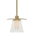 Hubbardton Forge 2010 Modern Brass Clear Glass with Opal Diffuser (ZU) Multi Wren Mini Pendant