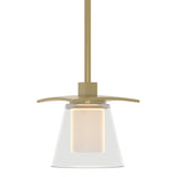 Hubbardton Forge 2010 Modern Brass Clear Glass with Opal Diffuser (ZU) Multi Wren Mini Pendant