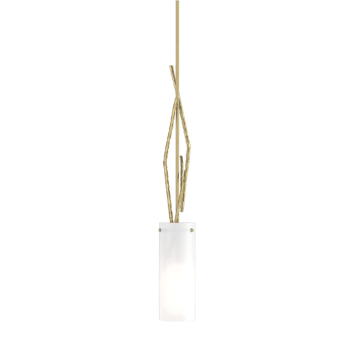 Hubbardton Forge 2012 Modern Brass Opal Glass (GG) Multi Brindille Mini Pendant