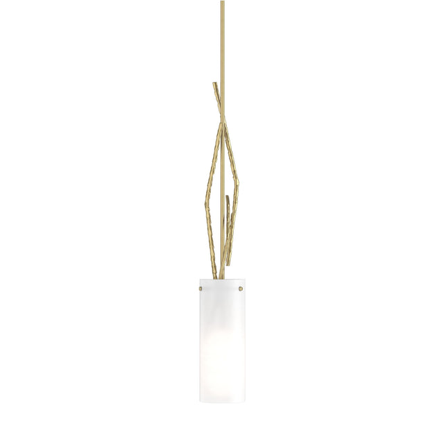 Hubbardton Forge 2012 Modern Brass Opal Glass (GG) Multi Brindille Mini Pendant