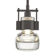 Hubbardton Forge 2013 Oil Rubbed Bronze Clear Glass (ZM) Multi Cuff Small Mini Pendant