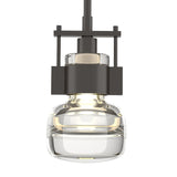 Hubbardton Forge 2013 Oil Rubbed Bronze Clear Glass (ZM) Multi Cuff Small Mini Pendant