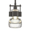 Hubbardton Forge 2013 Oil Rubbed Bronze Clear Glass (ZM) Multi Cuff Small Mini Pendant