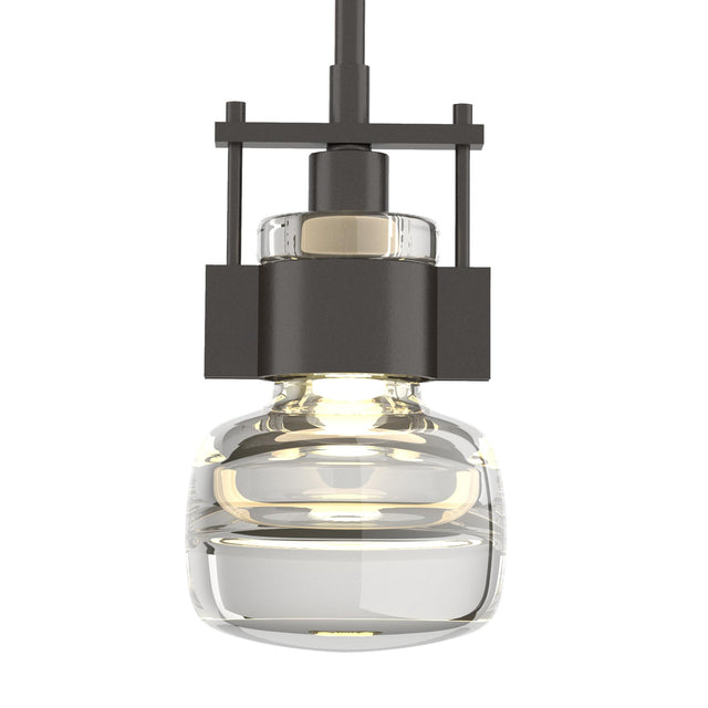 Hubbardton Forge 2014 Oil Rubbed Bronze Clear Glass (ZM) Multi Cuff Mini Pendant