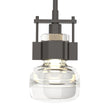 Hubbardton Forge 2016 Oil Rubbed Bronze Clear Glass (ZM) Multi Cuff Large Mini Pendant