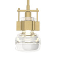 Hubbardton Forge 2016 Modern Brass Clear Glass (ZM) Multi Cuff Large Mini Pendant
