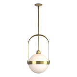Hubbardton Forge 2019 Modern Brass Opal Glass (GG) Multi Atlas Pendant
