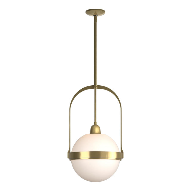Hubbardton Forge 2019 Modern Brass Opal Glass (GG) Multi Atlas Pendant