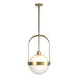 Hubbardton Forge 2019 Modern Brass Opaline Glass (WF) Multi Atlas Pendant